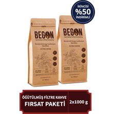 Nord Kivu Nitelikli Filtre Kahve (Öğütülmüş) Fırsat Paketi 1000G x 2 Adet