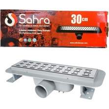 504 Duş Kanalı, Lineer, 30 Cm, Seramik Uyumlu, Paslanmaz Çelik Izgara, Yandan 50'lik Çıkış