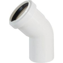 125/45 Dirsek 45°, Pis Su, ÇAP=125 mm