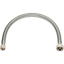 Çelik Flex Bağlantı, 1/2"-3/8", 30 Cm, Dişi Dişi Dişli