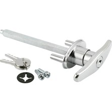 Gd 52169 Araçla Kurşun Kullanıcıların T-Griff, 5/16 In. x 4 – 5/8 In. Kare Basınçlı Döküm Şaft, Konstrüksiyon, Krom