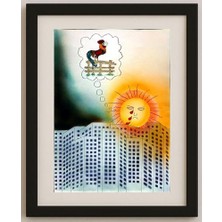 Karikatural Kostadin Naskov 43X30CM Orijinal Karikatür Tablo