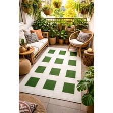 Uşak Has Halı Halı Kilim Patchwork  Zümrüt Vanilya  120X180  Çok  Amaçlı Halı  Kilim