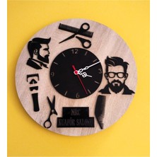 Kuaför Firmaları Için Tasarım Modern Duvar Saati Şık ve Kalite Bir Arada NO:1080