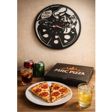 Pizza Firmaları Için Tasarlanmış Duvar Saati Kişiye Özel