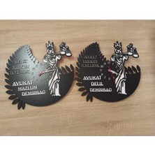 Avukat **avukatlık Bürosu Kişiye Özel Isim Yazılı Duvar Saati 2323
