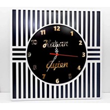 (Annelere Özel) Kişiye Özel Isim Yazılı Duvar Saati Çok Şık Tasarım