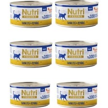 Nutri Feline Tahılsız Tavuk Etli ve Peynirli Pate Kedi Konservesi 70 gr x 6 Adet - Doğal Ezme Yaş Mama
