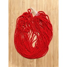 öztürk Turuncu Tonu 12DIZI. Çekoslovakya, Adana, Hapishane Işi, Iğne Oyası Kum Boncuğu.