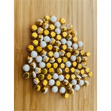 öztürk Yuvarlak Kasalı Beyoğlu Taşı Dikme Akrilik Boncuk. 7mm. 100 Adet.