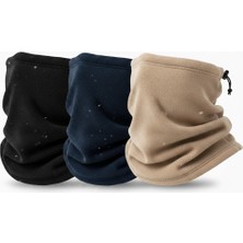 Beevos 3'lü Set Unisex Kışlık Polar Atkı Bere Boyunluk Termal Boyun