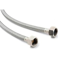 Çelik Flex Bağlantı, 1/2"-1/2", 80 Cm, Dişi Dişi Dişli
