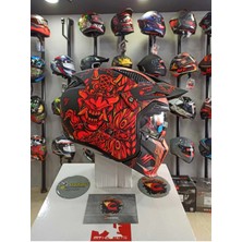 MT Street Fighter Hellish B5 Mat Kırmızı Modüler Çene Kask Tam Yüz Tasarımı ile Yüksek Koruma