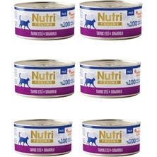 Tavuk ve Somon Lezzeti: Nutri Feline Tahılsız Pate (6X70G) - Omega-3 Kaynaklı Ezme