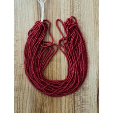 öztürk Kiremit Tonları Karışık Renkli 12DIZI. Çekoslovakya, Adana, Hapishane Işi, Iğne Oyası Kum Boncuğu.