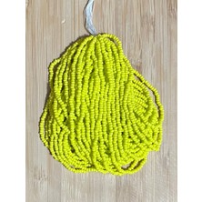 öztürk Mat Sarı 12DIZI. Çekoslovakya, Adana, Hapishane Işi, Iğne Oyası Kum Boncuğu.