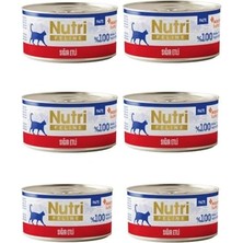 %100 Tahılsız Sığır Eti Ezmesi: Nutri Feline Doğal Pate Yaş Mama 70 gr 6'lı Paket