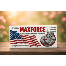 Metavital Erkekler Icin Özel 10'lu Performans Arttirici & Gecikme Delayy Takviye Maxforce Us 130MG - 10 Tablet