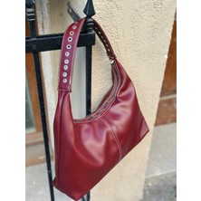 Shıkırtı Puntololu Askı Detaylı Kadın Omuz Çantası