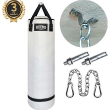 Excalibur Polystar Boks Kum Torbası 120 x 35 cm Beyaz - Eldivenli