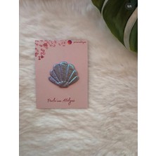 Parla'nın Atölyesi 0-3 Yaş Az Saçlı ve Saçsız Bebek Tokası Mor Istiridye