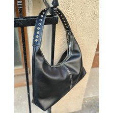 Shıkırtı Puntololu Askı Detaylı Kadın Omuz Çantası