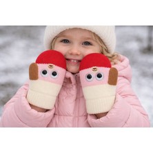 Gigi Giyim Göz Desenli Tek Parmak Kız Çocuk Eldiven