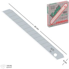 Başcılar Maket Bıçağı Yedek Bıçağı 80X9 mm Ince Yedek 10 Adet
