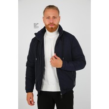 Gizli Kapşonlu Erkek Kalın Mont