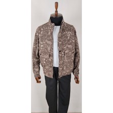 Moda Kaşe Cepli Desenli Mont