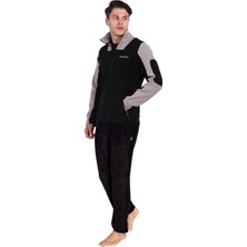 Thermoform Evo Pro Polar Termal Erkek Siyah-Gri Mont / Siyah Pantolon Eşofman Takımı