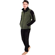 Thermoform Evo Pro Polar Termal Erkek Haki-Siyah Mont / Siyah Pantolon Eşofman Takımı