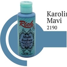 Başcılar Rich Multi Surface 2190 Karolina Mavi Akrilik Boya 120 cc