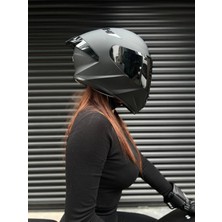 Rivox R2 Mat Siyah Kapalı Kask