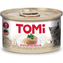 Tomi Kıyılmış Tavuklu Tahılsız Yavru Konserve Kedi Maması 85 gr