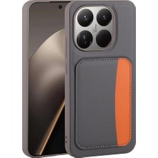 M.TK Moveteck Xiaomi Mi 15T Kılıf Kamera Korumalı Kartlıklı Cüzdanlı Renkli Tuşlu Deri Tasarımlı Silikon Kapak