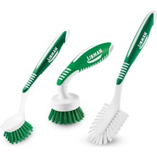 Libman Mutfak Fırçalama Fırçası Seti, Ev Kullanımı Için Temizleme Fırçaları, Bulaşık Fırçası, Mutfak Fırçaları, Bulaşık Fırçası, Fırçalama Fırçası, Uzun Saplı Fırçalama Fırçası, 3 Farklı Fırça Dahil