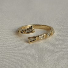 Bimia Baget Taşlı Sarmal Ayarlanabilir Yüzük