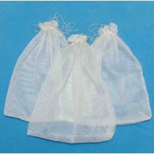 Fnt Ince Çizgili Düz Tül Kese 28*35 cm 6 Adettir Hediyelik Bohçalık Çeyizlik