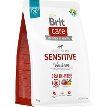 Brit Care Sensitive Tahılsız Geyik Etli Yetişkin Köpek Maması 3 kg