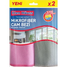 Klen Hauss Mikrofiber Cam Bezi 2'li 2 Adet