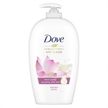Dove Nemlendirici Sıvı Sabun Lotus Çiçeği ve Pirinç Özü 450 ml 3 Adet