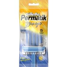 Gillette Permatik Banyo Kullan At Tıraş Bıçağı 5 Adet 2 Adet