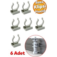 Htm Yapı (6 Adet) Mobilya Baza Ayakkabılık Dolap Mutfak Tezgah Gardrop Ayağı Ayakları Bacak Tutucu Toka Klips