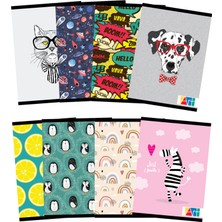 Kulinart Pp Kapak A5 60 Yaprak Kareli Okul Defteri 3 Adet