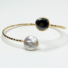 Bimia Barok Stil Taşlı & Incili Bileklik