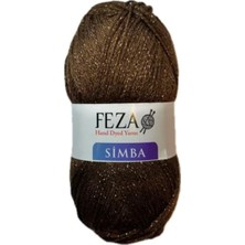 Feza Group Feza Simba Simli Bambu El Örgü Ipliği – 100 gr – 230 M (%85 Bambu %15 Sim-5 Adet)