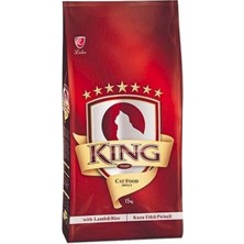 King Kuzu Etli Yetişkin Kedi Maması 15 kg Premium Kalite Lezzetli Biftek Tatlı