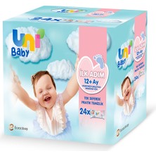 Uni Baby İlk Adım Islak Mendil 24X52 Adet (3 Adet) Dermatolojik Test Edilmiş Hassas Ciltler İçin