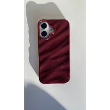 Zeyncey Case iPhone 15 Pro Max Bordo Dalga Telefon Kılıfı